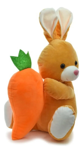 Peluche Conejo Con Zanahoria Suave 40cm Phi Phi Toys