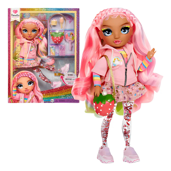 Muñeca Articulada Rainbow High Roseta 27cm C/ Acces Wabro