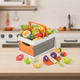 Canasta Shopping Velcro 32 Piezas Alimentos Cocina