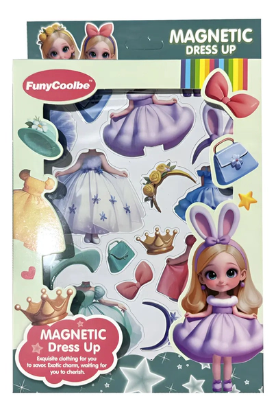 Muñeca Magnetica Para Vestir Con Ropa Y Accesorios