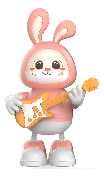 Conejo Musical Con Guitarra Que Camina, Canta Y Tiene Luces