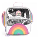 Lunchera Infantil Escolar Zaphir Kids Metalizada Arcoiris plata