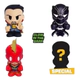 Juego Boomez Marvel Brilla En Oscuridad 4 Figuras C/ Cartas