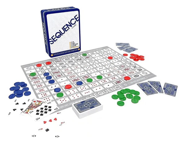 Juego De Mesa Sequence Classic Con Tablero Y Fichas