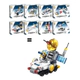 Set Lanzamiento Espacial Transformers 8 En 1 Coleccionable