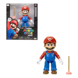 Super Mario Bros y amigos Figura Mario Articulado Pelicula 13 Cm