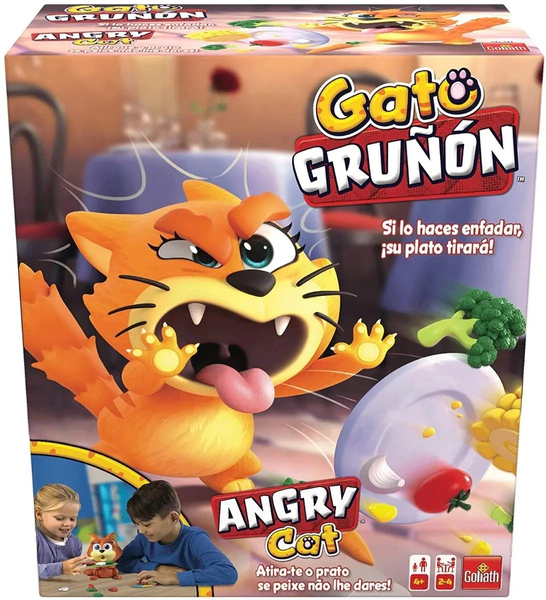 Juego De Mesa El Gato Gruñón, Angry Cat 2 A 4 Jugadores !