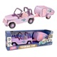 Auto Jeep Camper Lila Nena Con Trailer Y Sonido