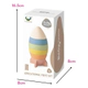 Set Cohete Apilable De Goma P/ Baño Bebes Estimulo 6 Piezas