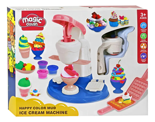 Set Masas Moldeables Maquina De Helados Magic Dough C/acc