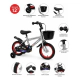 Bicicleta Infantil Rodado 12 Paseo Rueditas Con Canasto Urby