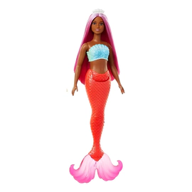 Muñeca Barbie Sirena Cabello De Colores