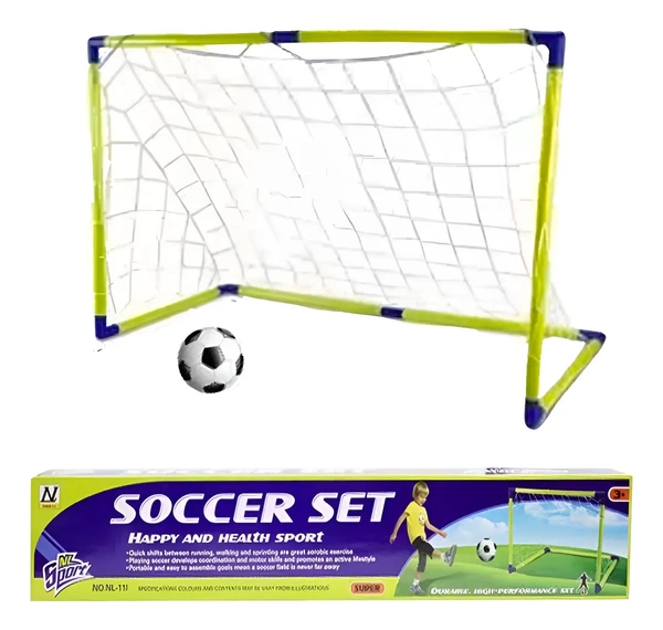 Set De Futbol Para Niños Arco C/ Inflador Y Pelota