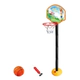 Aro De Basquet De Pie Regulable Con Pelotas E Inflador Niños