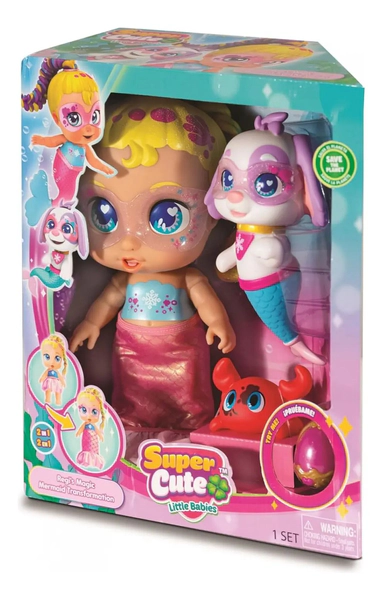 Super Cute Muñeca Regi Sirena Con Accesorios