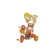 Triciclo A Pedal Con Toldo Perro Naranja Original Nenes