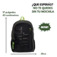 Mochila Escolar Chill Out De Espalda Negra 17' Zaphir