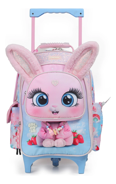 Mochila Escolar Chimola Carrito 14 Pulgadas Bunny Conejito