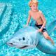 Inflable Flotador Pileta Bestway Tiburón Blanco 183x102 Cm
