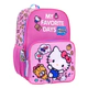 Mochila Escolar Hello Kitty Bosillo Frontal Dias Favoritos Rosa Poliéster