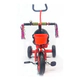 Triciclo Con Timbre Y Manija Direccional Doble Canasto ROJO