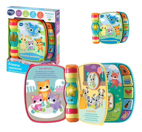 Libro Interactivo Vtech Primeras Canciones Bebé 6-36m