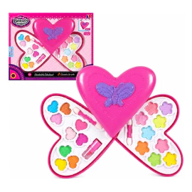 Set Maquillaje Infantil Beauty Angel Corazón Mariposa