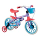 Bicicleta Infantil Stitch Rodado 12 Con Rueditas Dencar