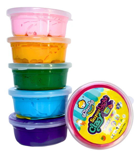 Plastilina De Colores Moldeables Super Light Clay