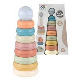 Juego De Baño Para Bebes Aros Encastrables Estimulo 9 Piezas