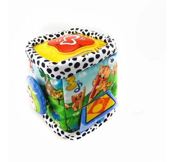 Sonajero Suave Bebe Caja Musical Con Luz Y Sonido Animales