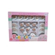 Mini Set De Té De Porcelana Infantil Con 6 Tazas Y 12 Platos