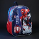 Mochila Spiderman Espalda 13 Blackred Escolar Heroes Azul Liso