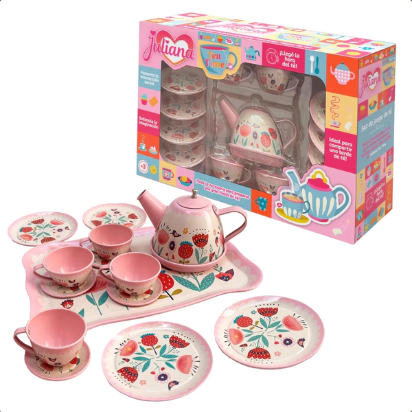 Juliana Tea Time Juego De Té 10 Piezas Metal