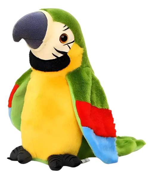 Peluche Loro Hola Lolo Repite Lo Que Dices Multicolor