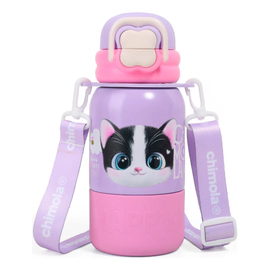 Botella Térmica Chimola Con Correa Cat Gatito Frío Calor