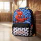 Mochila Escolar Espalda 16 Pulgadas Spiderman Arañas Wabro Azul Geométrico