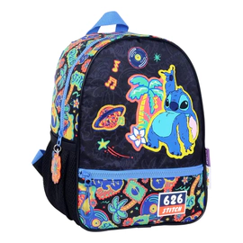 Mochila Stitch Disco 12 Espalda Azul