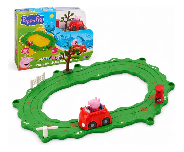Auto Rojo Peppa Pig Con Pista Whizz Around +2 Años