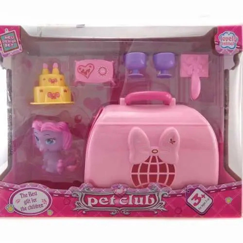 Set Pet Club Con Mascota Y Accesorios Para Llevar Nenas