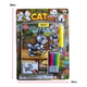 Inflable Gatito Para Colorear Con Fibras 25cm Niños
