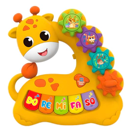 Pianito Interactivo Infantil En Forma De Jirafa Amarillo
