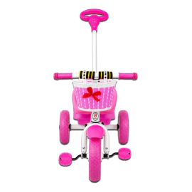 Triciclo Reforzado Infantil Premium Doble Canasto