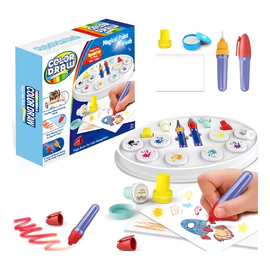 Set Color Draw Con Sellos Y Pinceles Mágicos Para Pintar