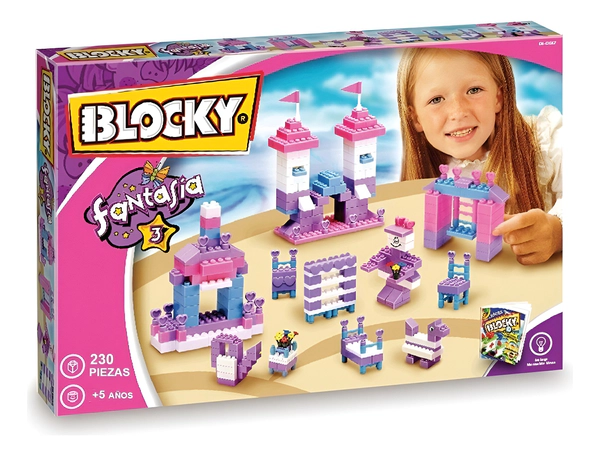 Blocky Fantasía 3 Construcción 230 Piezas Color Y Diversión