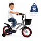 Bicicleta Infantil Rodado 12 Paseo Rueditas Con Canasto Urby