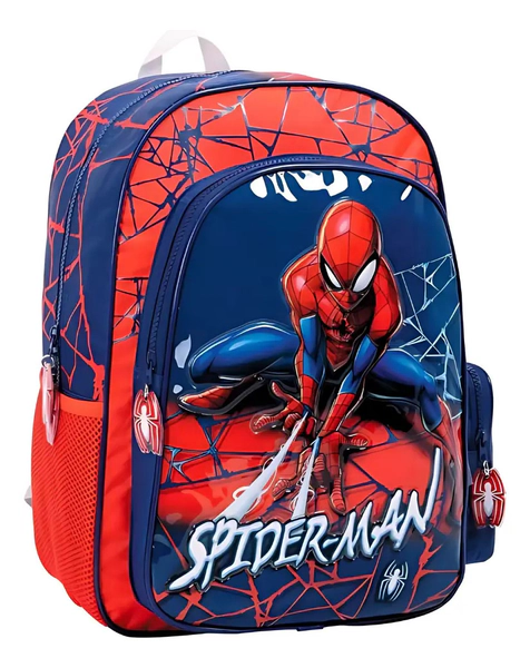 Mochila Escolar Spiderman Espalda 2 Cierres 16 Surtido Wabro