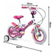 Bicicleta Peppa Pig Paseo Rodado 12 C/ Rueditas Cuotas.
