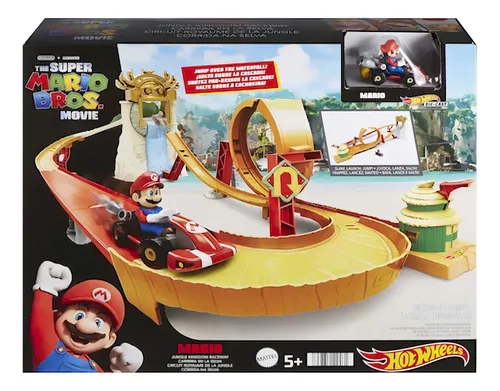 Hotwheels Pista Mario Bros Carrera En La Selva Mattel