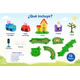 Ciudad Runabout Peppa Pig Tren Auto Casa Sonidos 13 Piezas